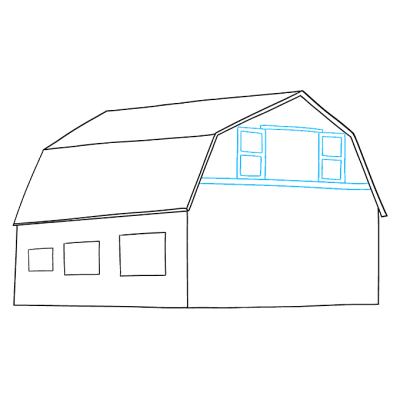 Barn, Agriculture, Structure, Shelter, Storage Drawing