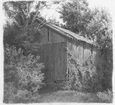 Barn, Storage, Structure, Agriculture, Livestock Drawing