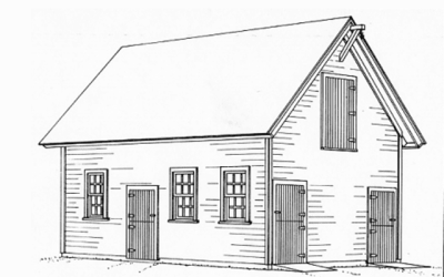 Barn, Livestock, Structure, Agriculture, Storage Drawing