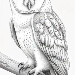 Barn Owl Drawing Sketch Image