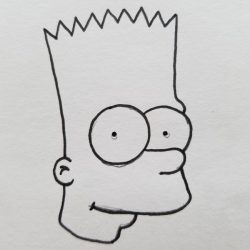 Bart Simpson Drawing Amazing Sketch