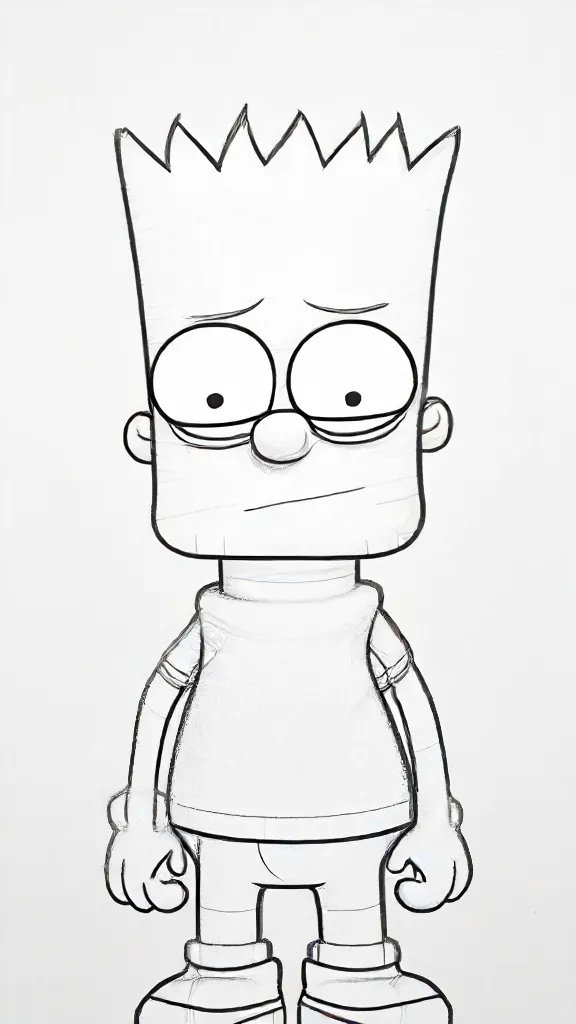 Bart Simpson Drawing Art Sketch Image