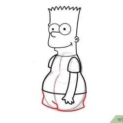 Bart Simpson Drawing Artistic Sketching