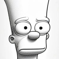 Bart Simpson Drawing Sketch Picture