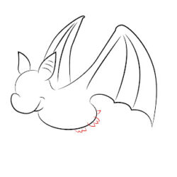 Bat Drawing Creative Style