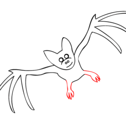 Bat Drawing Sketch
