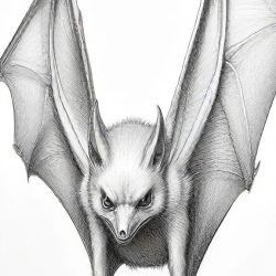 Bat Drawing Sketch Photo
