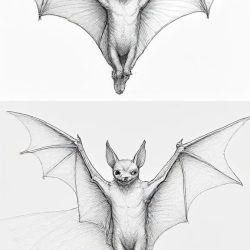 Bat Drawing Sketch Picture