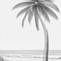 Beach Drawing Sketch Picture