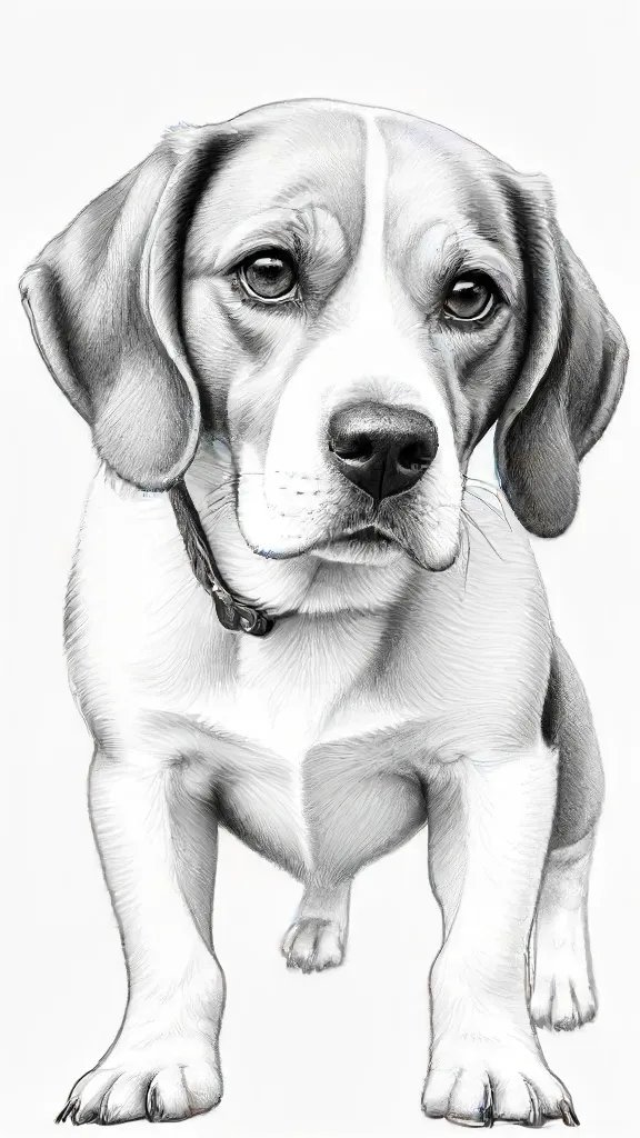 Beagle Drawing Art Sketch Image