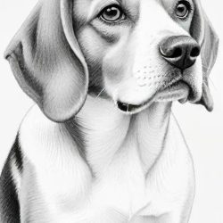 Beagle Drawing Easy Sketch