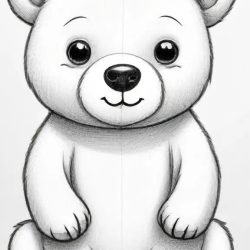 Bear Cute Drawing Easy Sketch