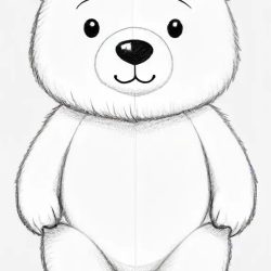 Bear Cute Drawing Sketch Picture