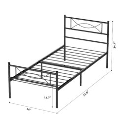 Bed Drawing Detailed Sketch