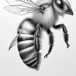 Bee Drawing Art Sketch Image