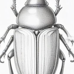 Beetle Drawing Sketch Picture