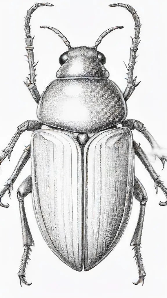 Beetle Drawing Sketch Picture