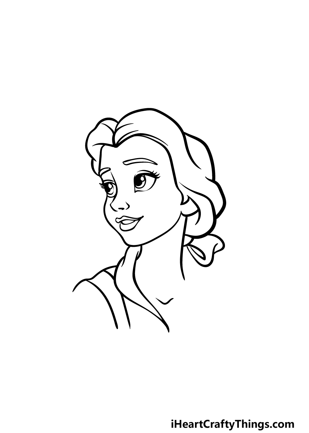 Belle Drawing Hand drawn