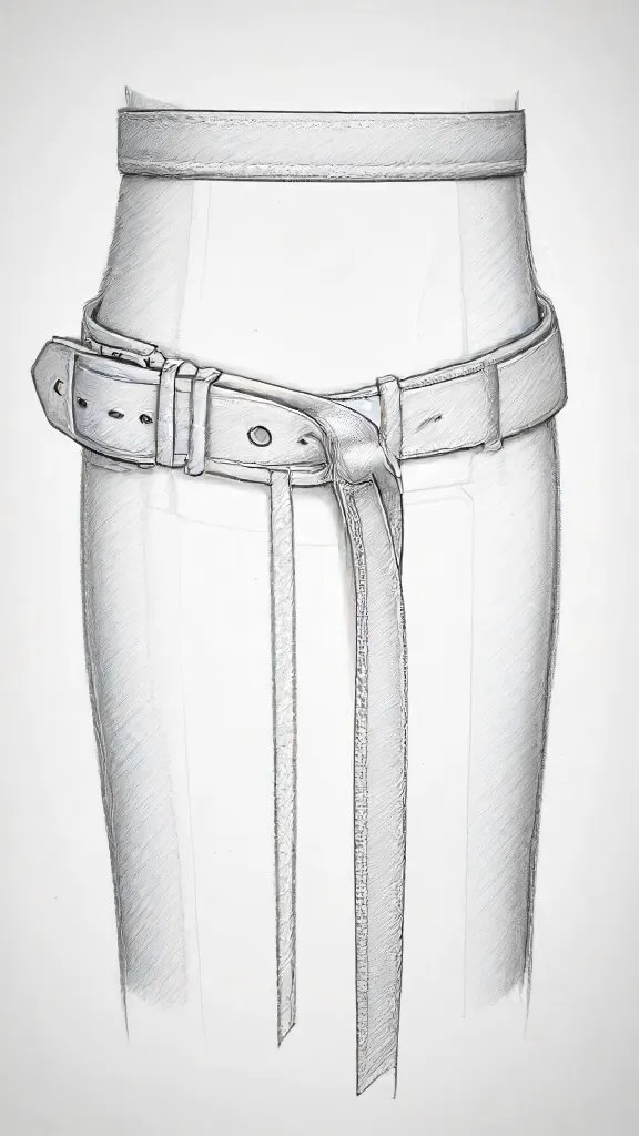 Belt Drawing Art Sketch Image