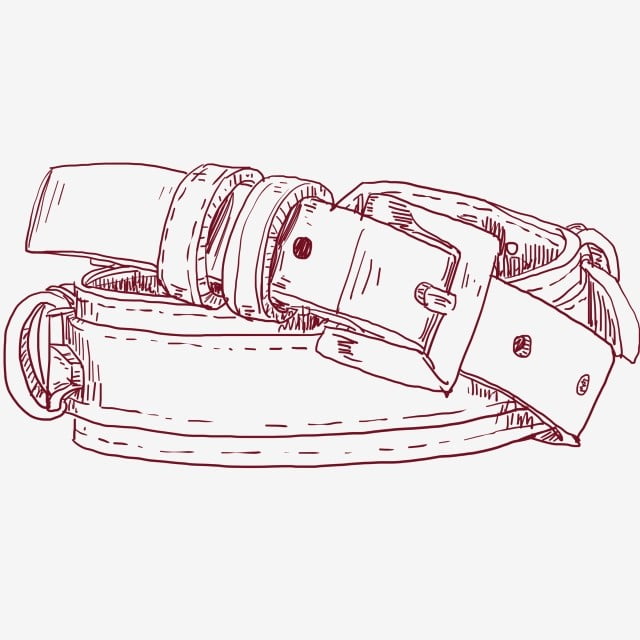 Belt Drawing Modern Sketch