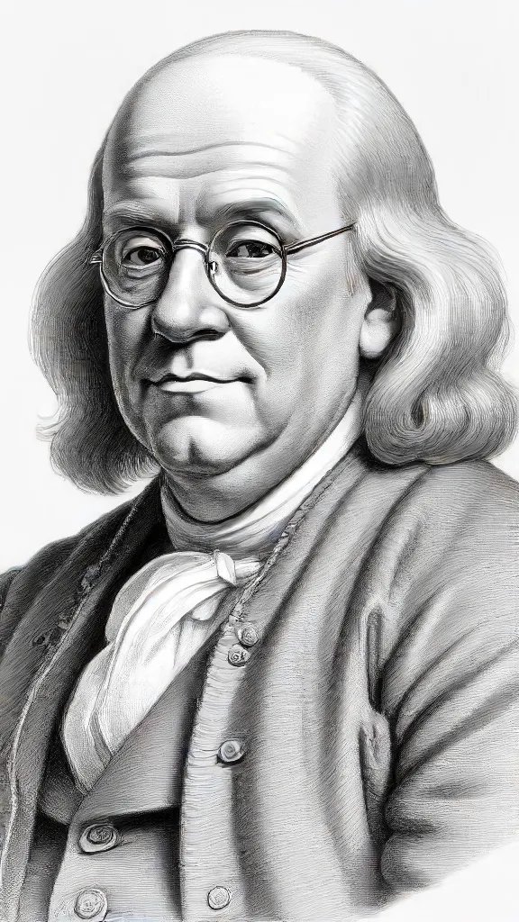 Benjamin Franklin Drawing Art Sketch Image