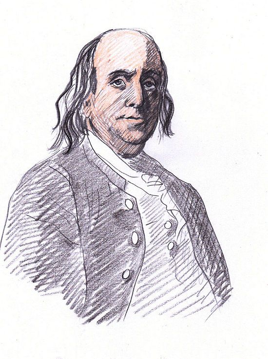 Benjamin Franklin Drawing Art
