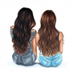 Best Friends Forever Drawing Amazing Sketch