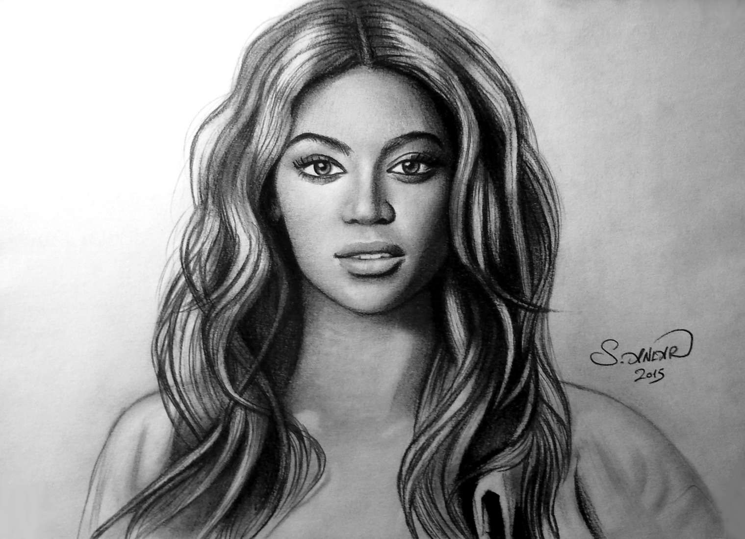 Beyonce Knowles Drawing Artistic Sketching