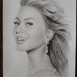 Beyonce Knowles Drawing Realistic Sketch