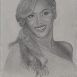 Beyonce Knowles Drawing Sketch