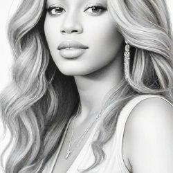 Beyonce Knowles Drawing Sketch Photo