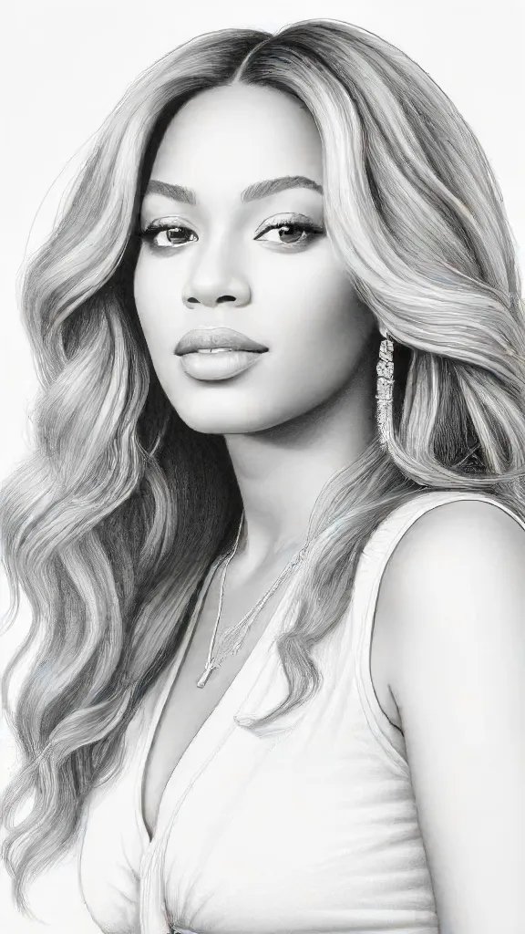 Beyonce Knowles Drawing Sketch Photo