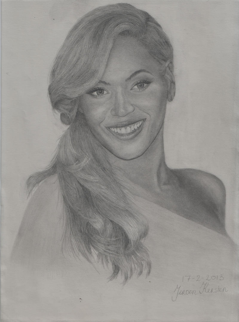 Beyonce Knowles Drawing Sketch