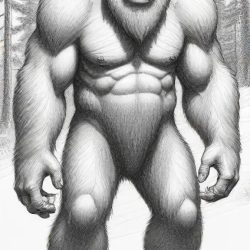 Bigfoot Drawing Art Sketch Image