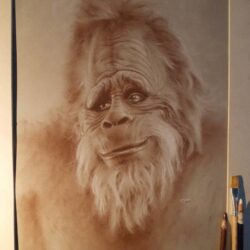 Bigfoot Drawing Hand Drawn Sketch