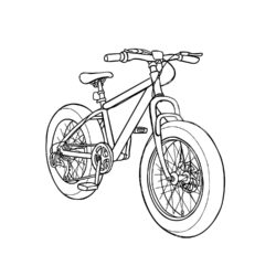 Bike Drawing Realistic Sketch