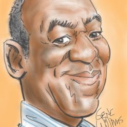 Bill Cosby Drawing Intricate Artwork