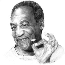 Bill Cosby Drawing Realistic Sketch