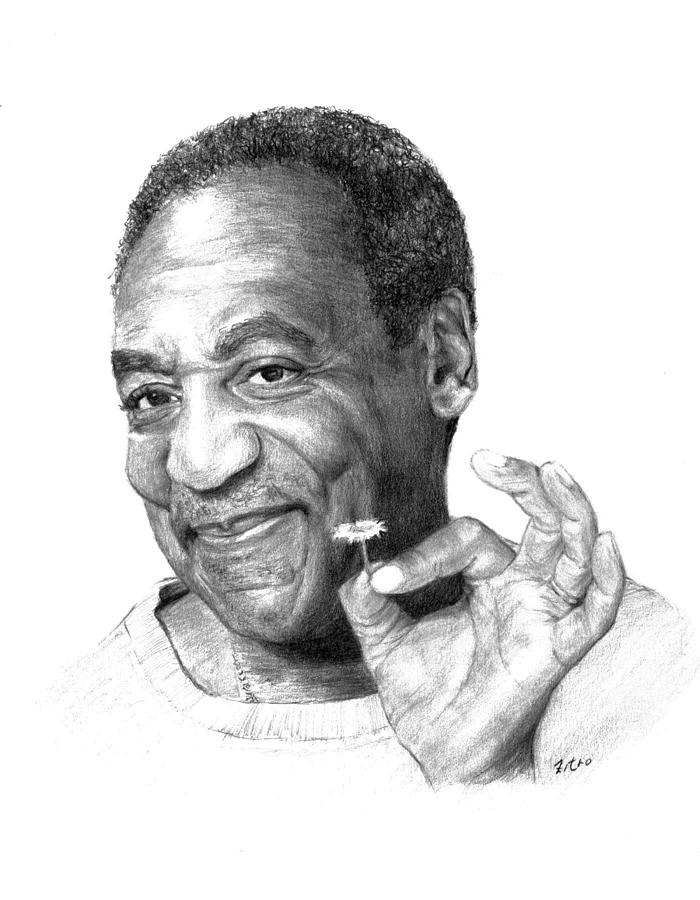 Bill Cosby Drawing Realistic Sketch