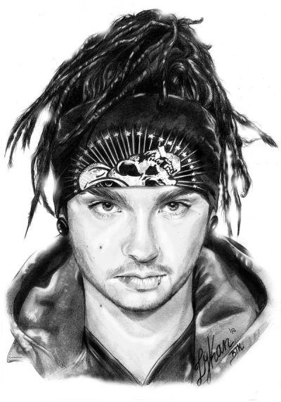 Bill Kaulitz, Tokio Hotel, Fashion Icon, German Artist, Singer Drawing