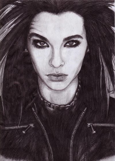 Bill Kaulitz, Fashion Icon, Tokio Hotel, Singer, German Artist Drawing