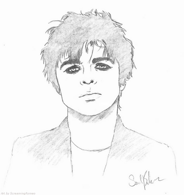 Billie Joe Armstrong Drawing Realistic Sketch