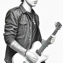 Billie Joe Armstrong Drawing Sketch Photo