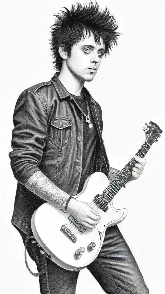 Billie Joe Armstrong Drawing Sketch Photo