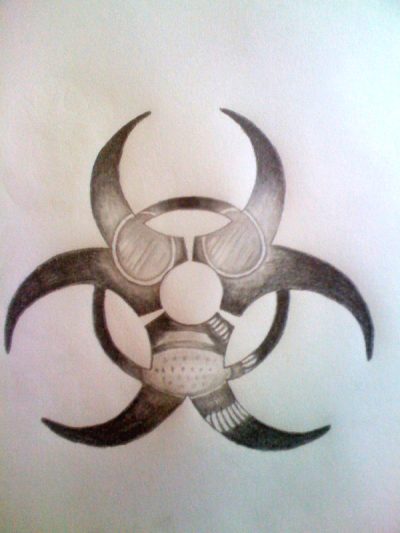 Biohazard, Safety, Hazardous, Contamination, Pathogen Drawing