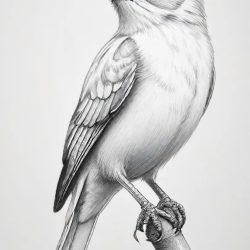 Bird Drawing Easy Sketch