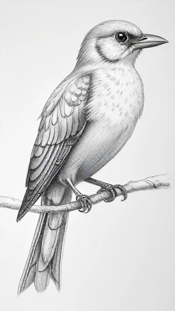 Bird Drawing Sketch Photo
