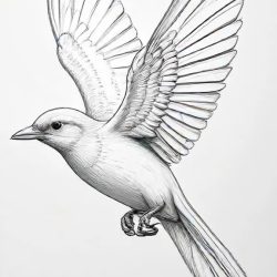 Bird Flying Drawing Art Sketch Image