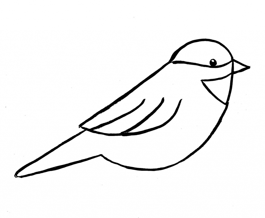 Bird Line Drawing Creative Style
