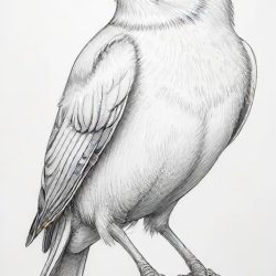 Bird Line Drawing Sketch Photo